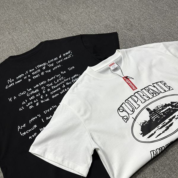 T-shirt Supreme x Corteiz — ensemble noir vue 3