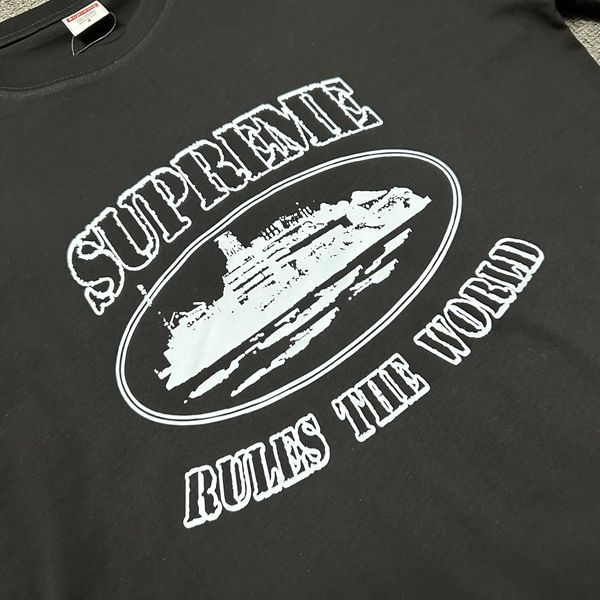 T-shirt Supreme x Corteiz Noir — vue 3