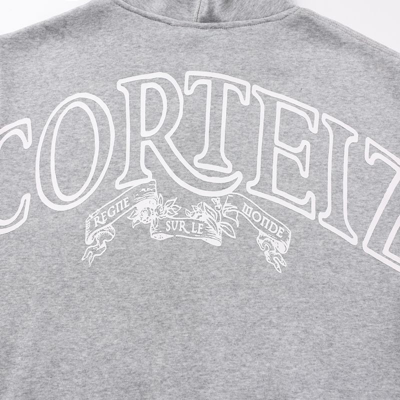 Sweat Zip Corteiz Regne Gris — vue 9