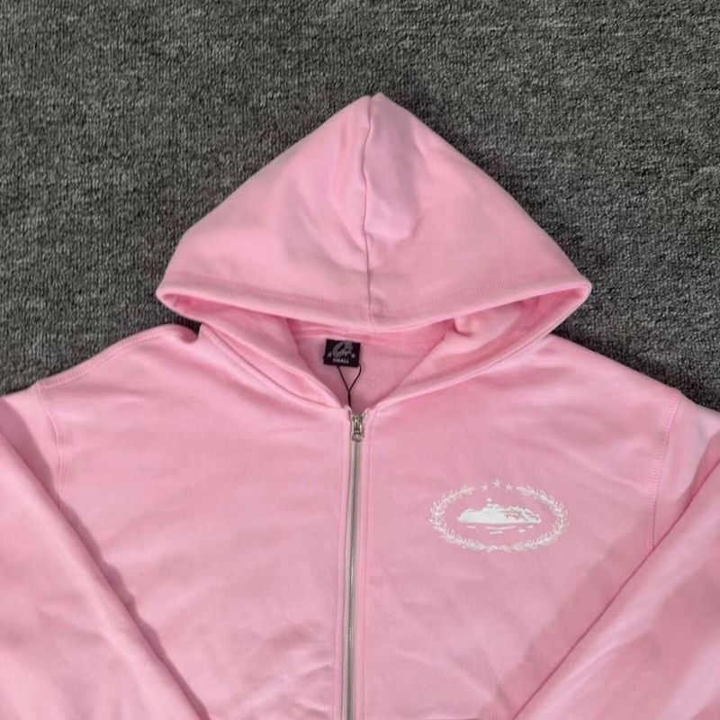 Sweat Zip Corteiz Regne Rose — vue 4