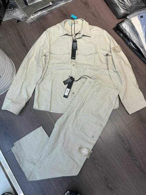 Ensemble Stone Island Surchemise + Pantalon Cargo
