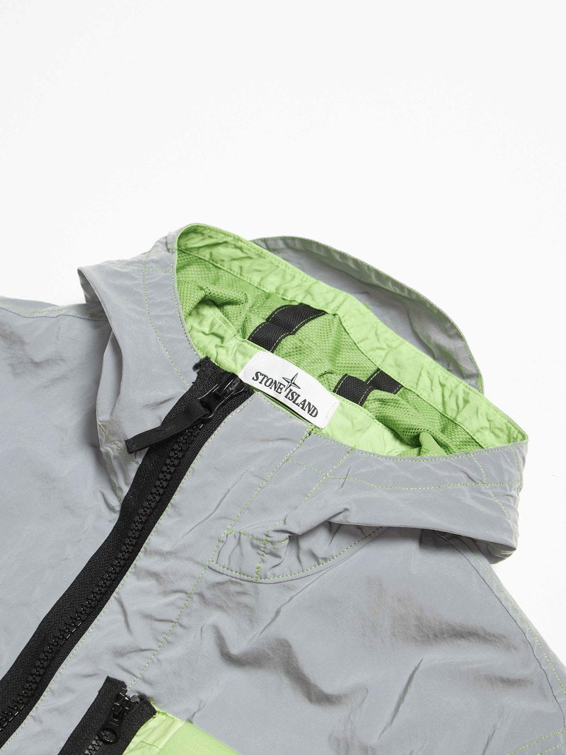 detail argent capuche zip