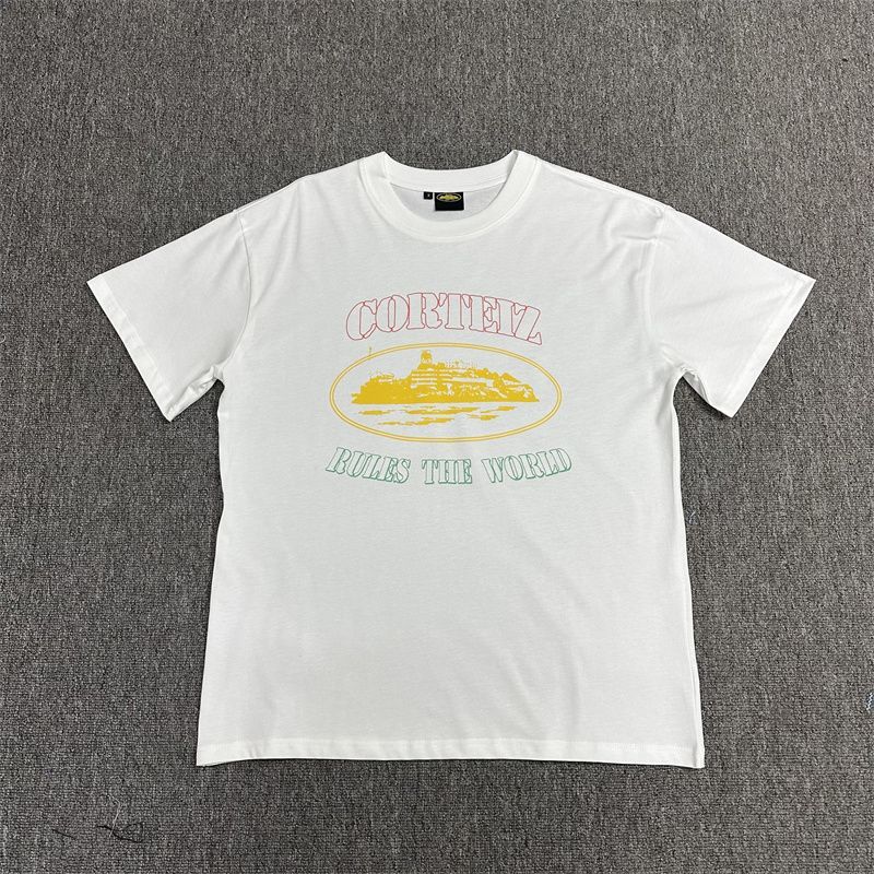Tshirt Corteiz Rules The World Multicolore — vue 1