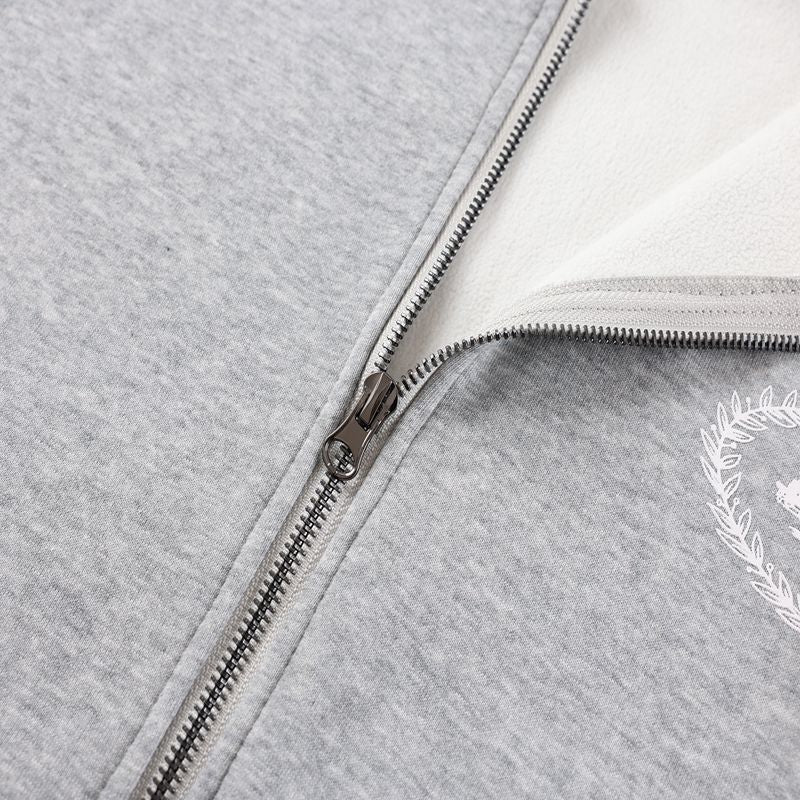 Sweat Zip Corteiz Regne Gris — vue 5