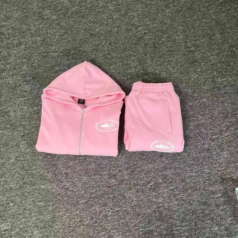 Sweat Zip Corteiz Regne Rose — vue 2