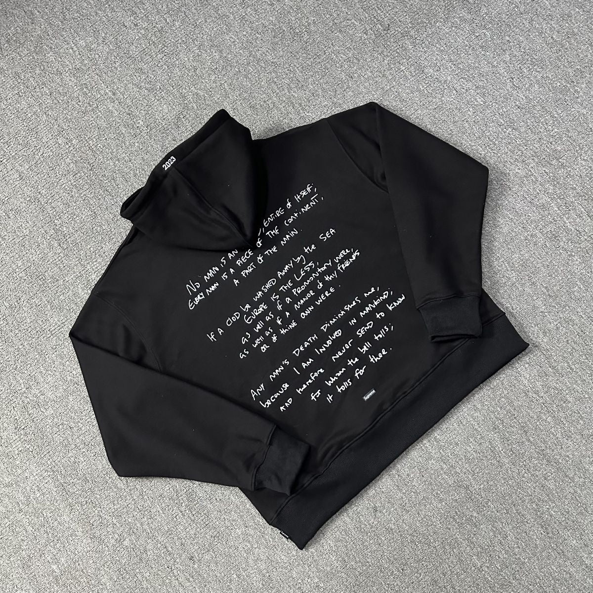 Hoodie Supreme x Corteiz Noir — vue 8