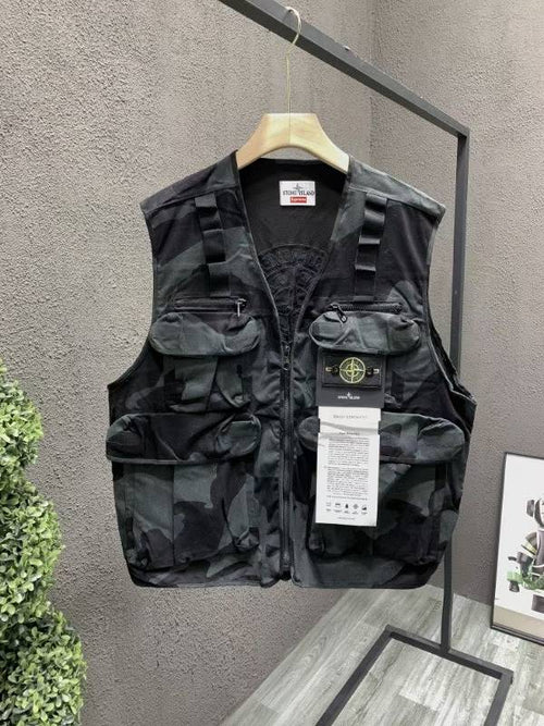 Gilet Cargo Supreme x Stone Island Sans Manche