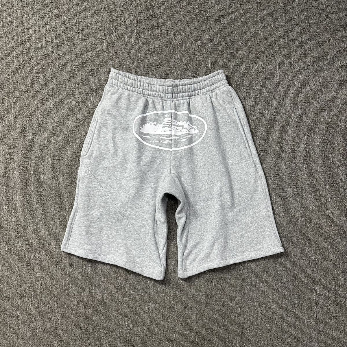 Short Corteiz Alcatraz Gris — vue 1
