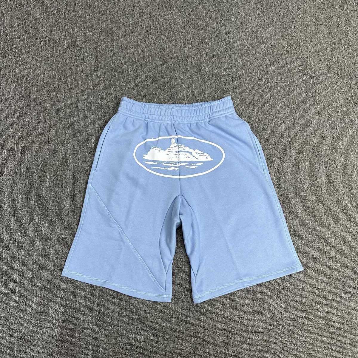 Short Corteiz Alcatraz Bleu Clair — vue 1
