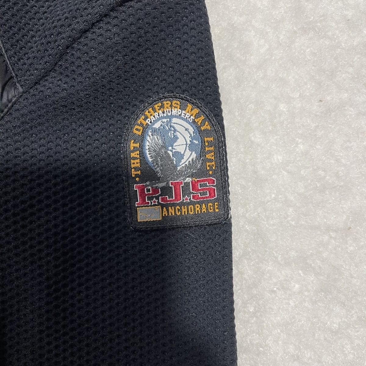 Veste Parajumpers Hybrid Noir — vue 2 patch PJS