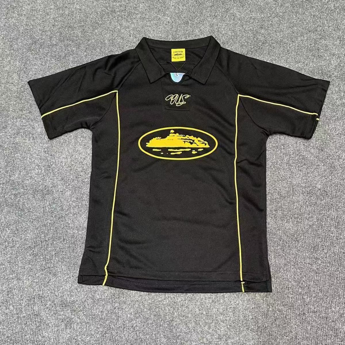 Polo Corteiz Alcatraz Noir Logo Jaune — vue 1