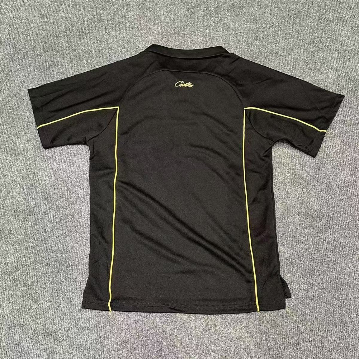 Polo Corteiz Alcatraz Noir Logo Jaune — vue 2 dos