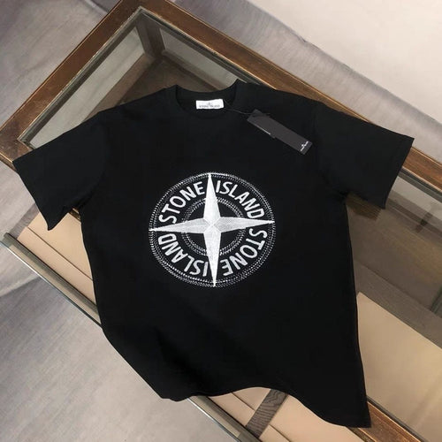 T-shirt Stone Island Compass Halftone Dot Print