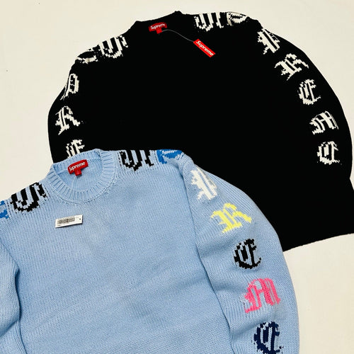 Pull Supreme Old English Sleeves Sweater
