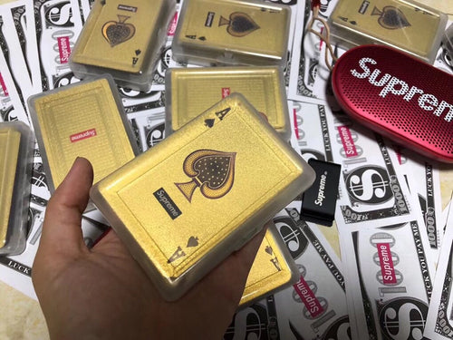 Jeu de Cartes Supreme x Bicycle Gold Deck