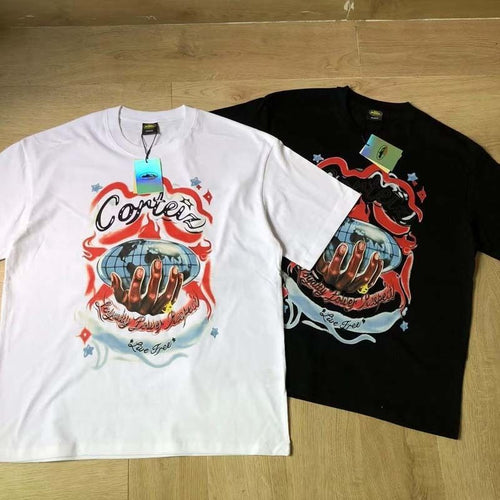 T-shirt Corteiz Live Free Globe