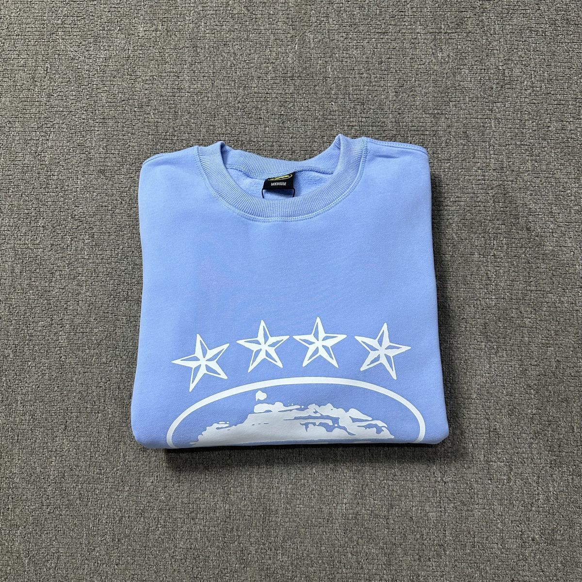 Sweatshirt Corteiz Alcatraz Bleu — vue 2 plié