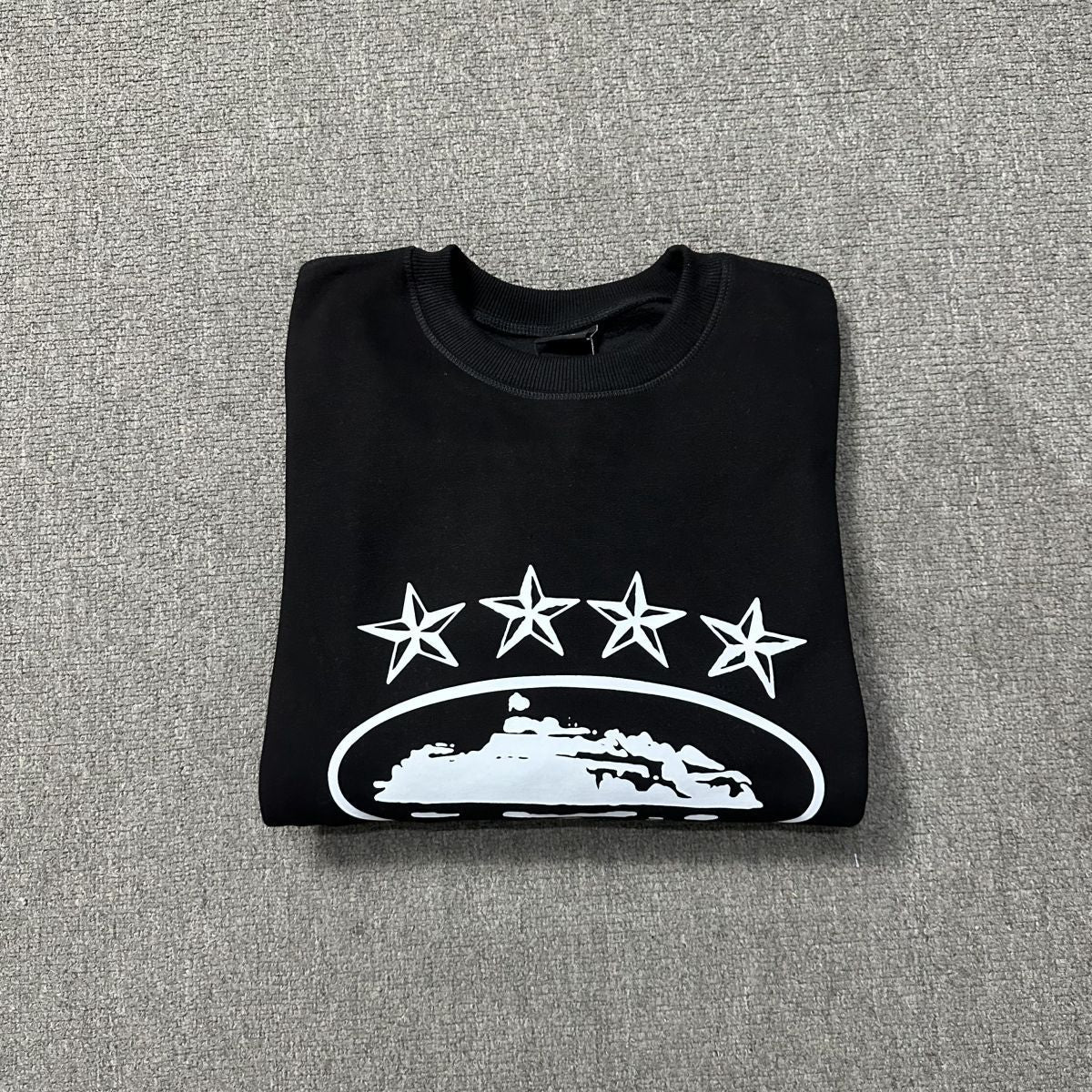 Sweatshirt Corteiz Alcatraz Noir — vue 2 plié